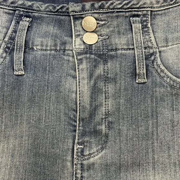 NYDJ Chloe Capri Jeans Hollywood Waistband Thistle Falls Size 4 Cropped Denim - Picture 4 of 11